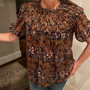 Ulla Johnson Silk Crinkle Chiffon Blouse - Og over 300 price negotiable !!!!